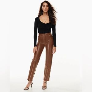 Wilfred Brown Straight Leg Pants